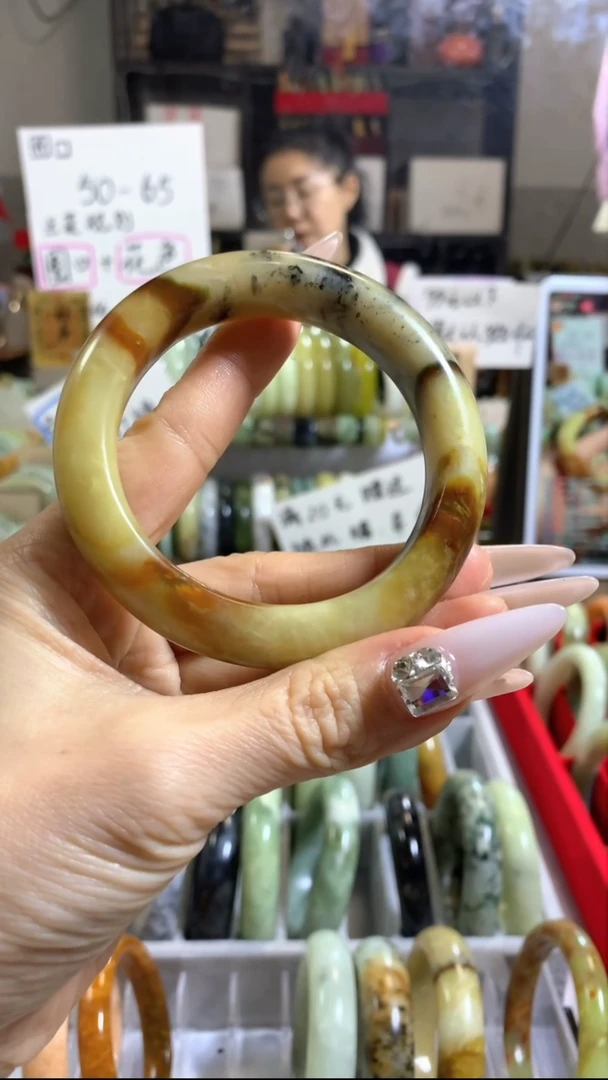 未镶嵌岫玉手镯23 57+