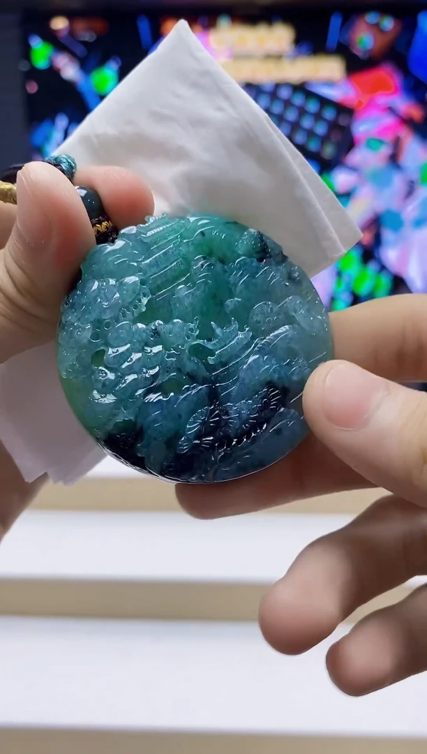 未镶嵌定制翡翠-毛货挂件6