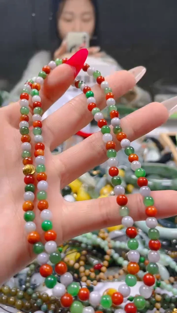 【闪购商品】翡翠颈饰未镶嵌4MM/C/翡翠A货一图一物