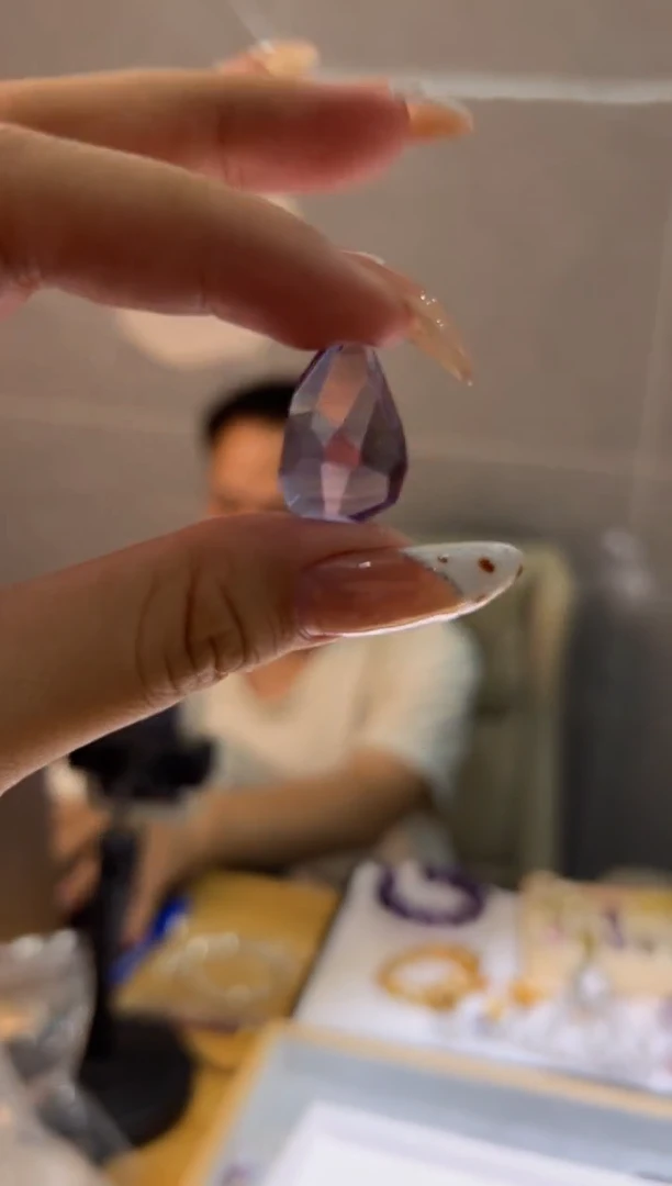 银S925镶嵌吊坠(不含链)紫晶巴西紫水晶吊坠