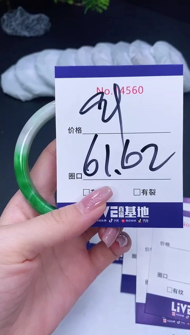 未镶嵌手镯翡翠14560