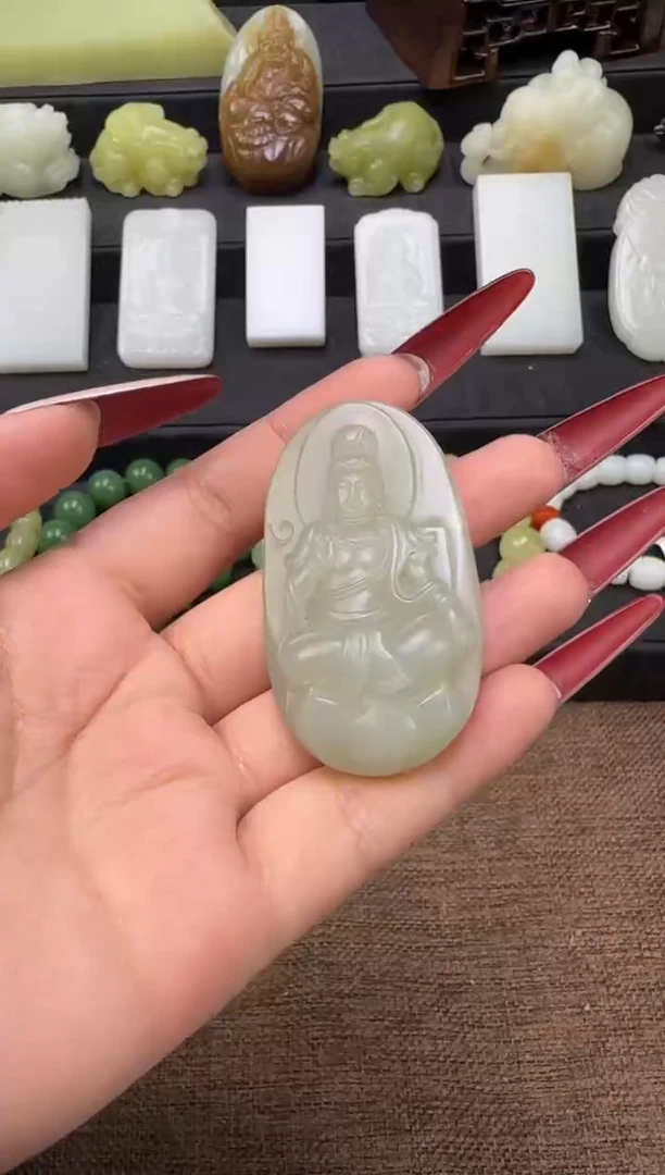 吊坠(不含链)未镶嵌和田玉吊坠