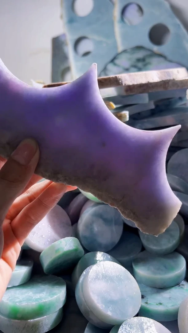 翡翠裸石缅甸翡翠A货陈331