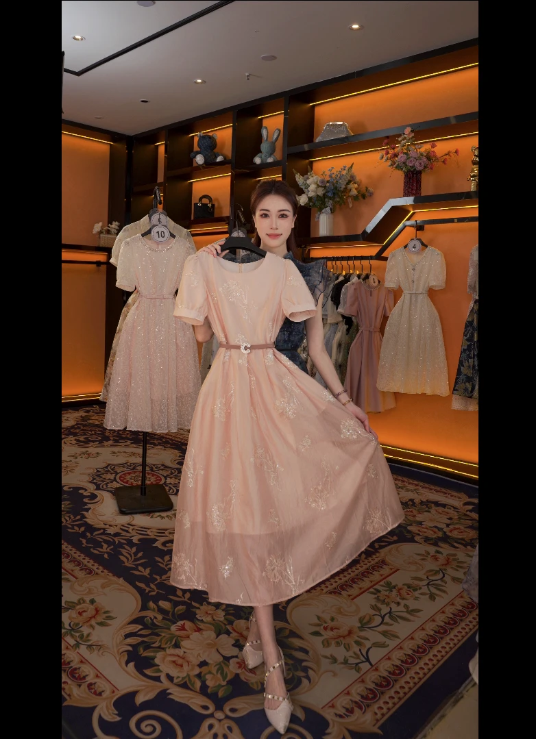 【G】春夏丨设计师轻奢法式印花女士连衣裙 GS-56161