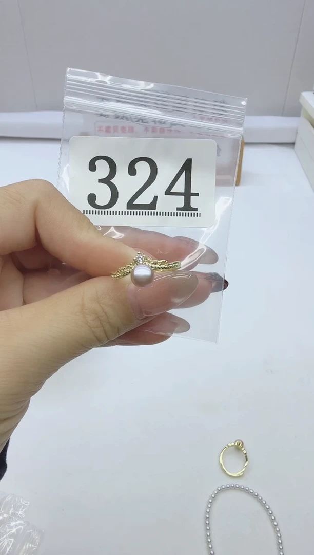 合金珠宝奇石淡水珍珠324