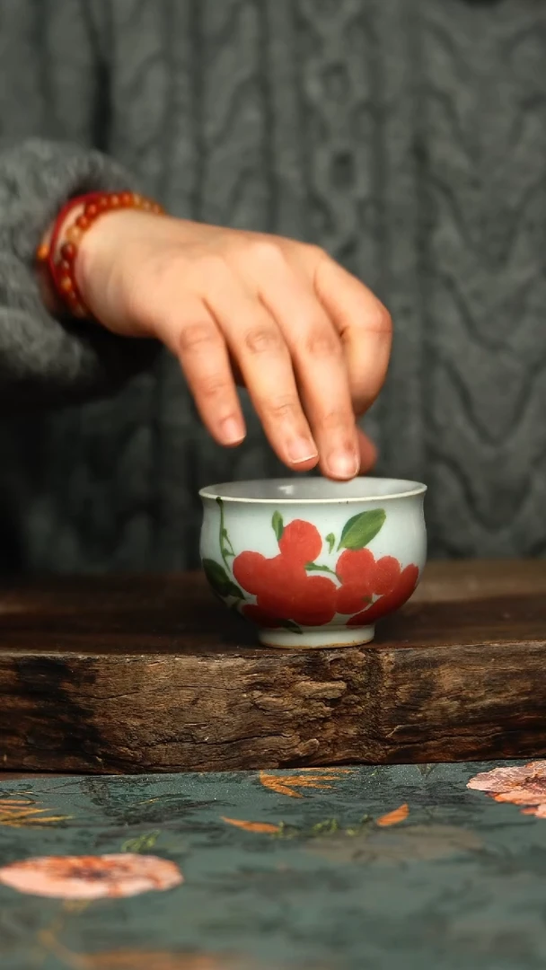 【闪购商品】杯釉下彩手工手绘同款陶器