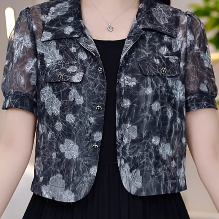 2025气质时尚轻奢新款黑色外套