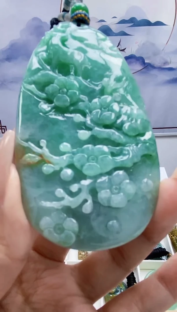 定制翡翠未镶嵌5028xx-毛货挂件68
