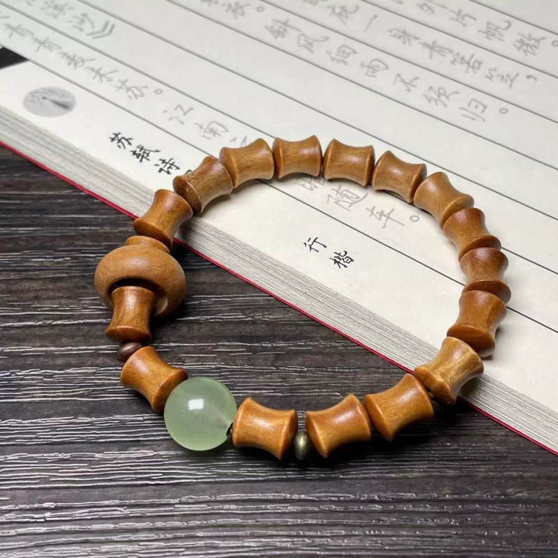 绿檀竹节跑环10mm LQ94