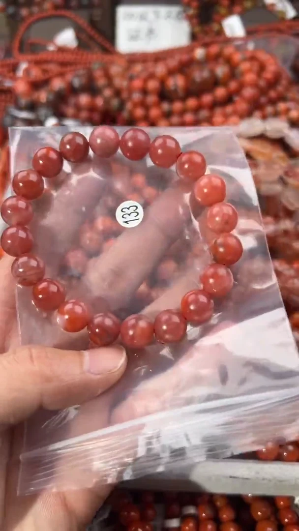 南红玛瑙手串未镶嵌11