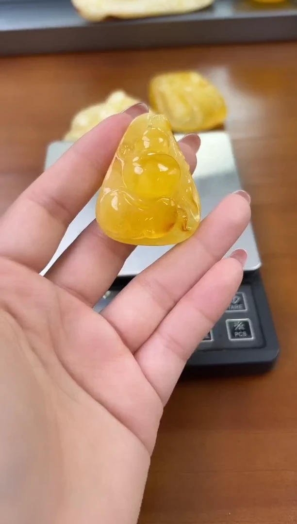 未镶嵌蜜蜡裸石琥珀蜜蜡吊坠