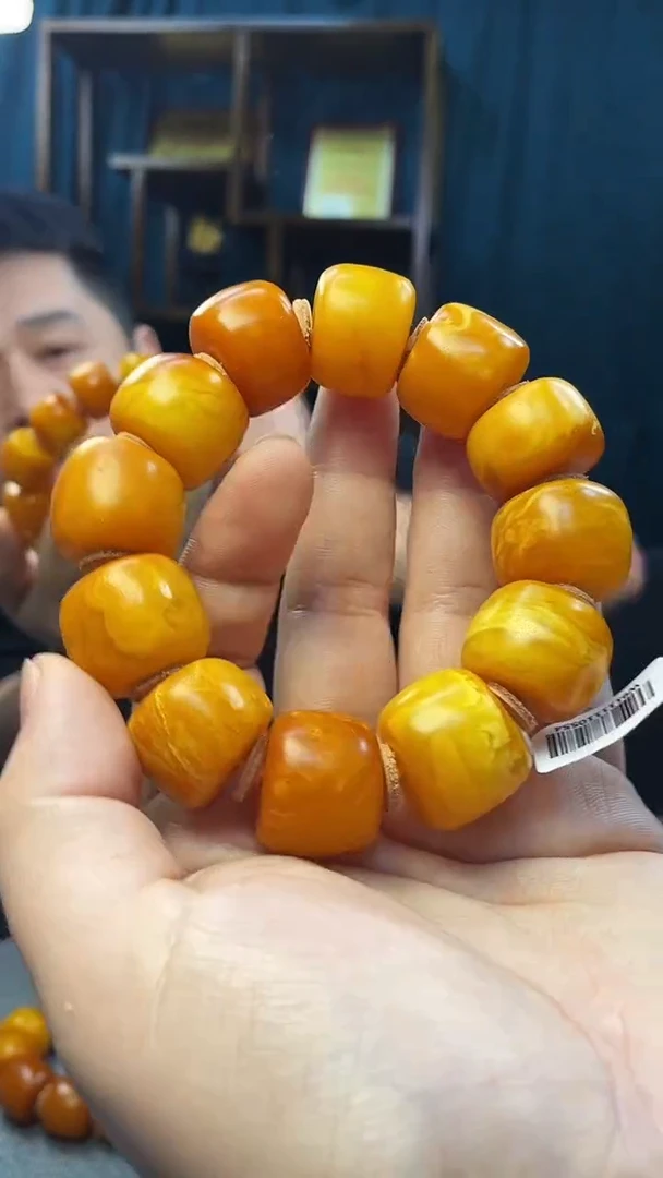 手串琥珀未镶嵌蜜蜡老型手串