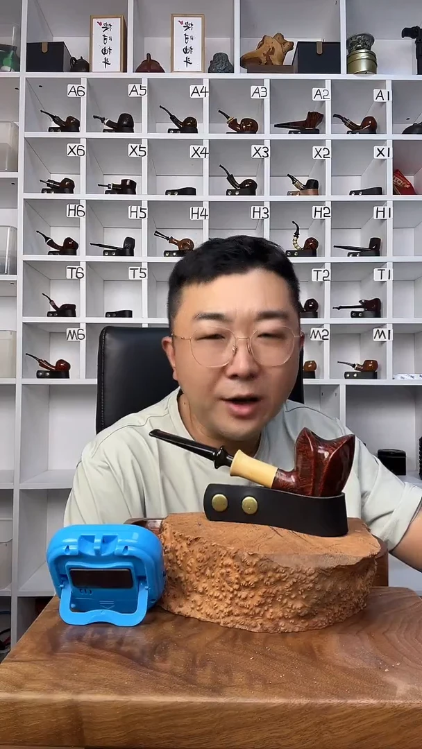 木孤**狼意大利石楠木烟斗