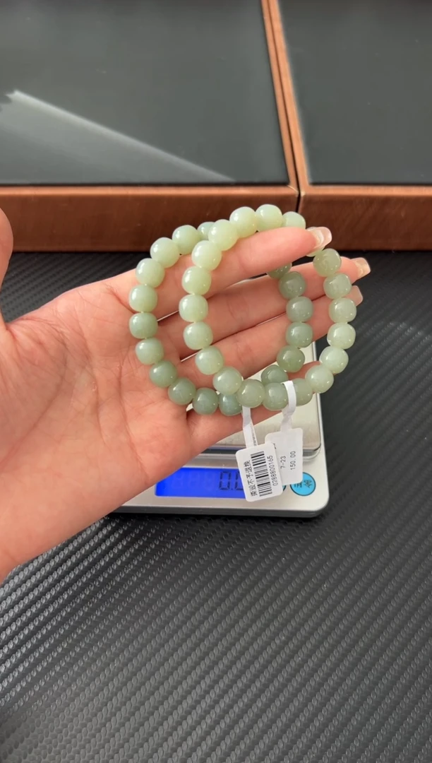 未镶嵌手串和田玉且末微色差近矿卡10多样性发货拍一发一