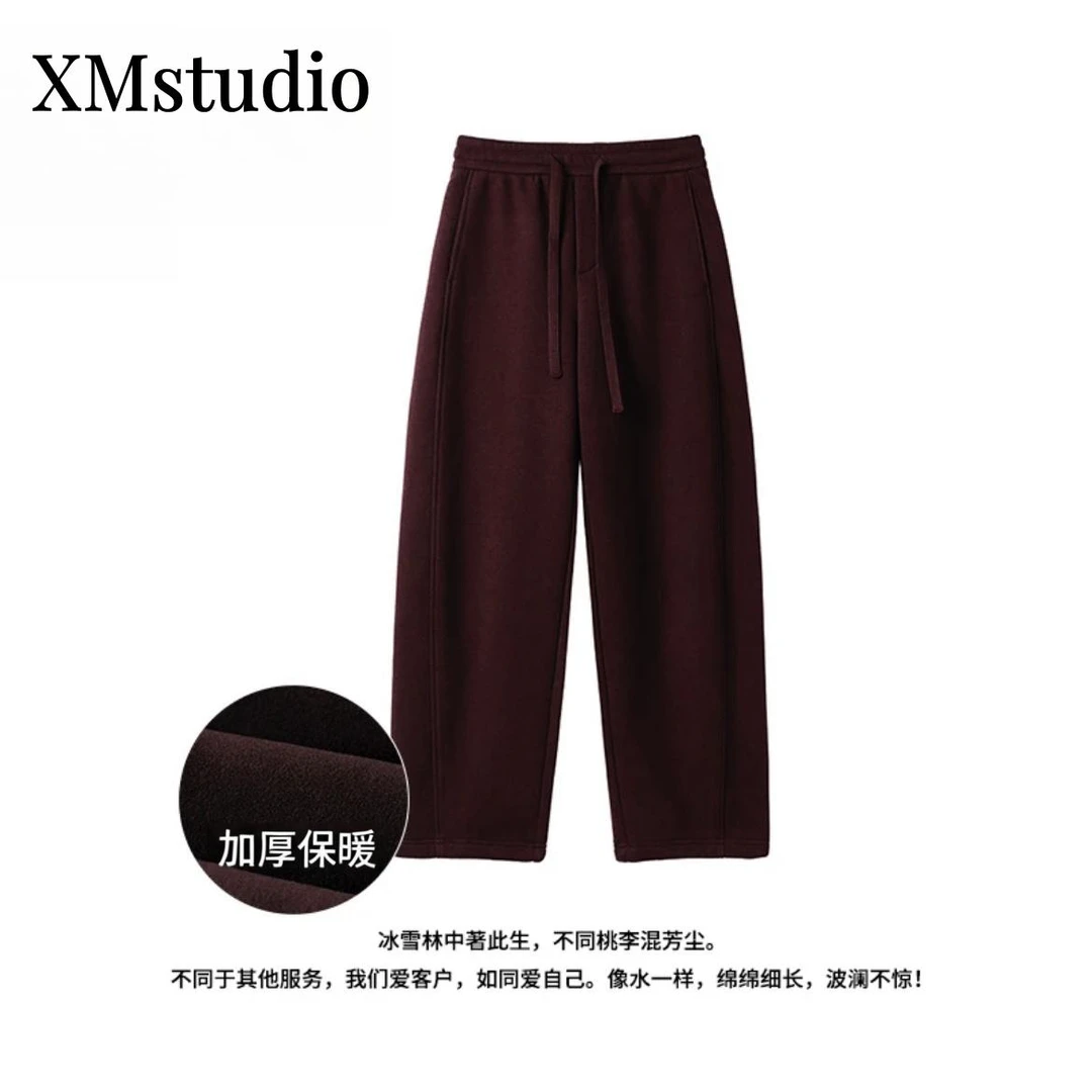 【春日暖阳】早秋季新款 加厚自发热醋酸羊毛无冰感显瘦弯刀裤8142