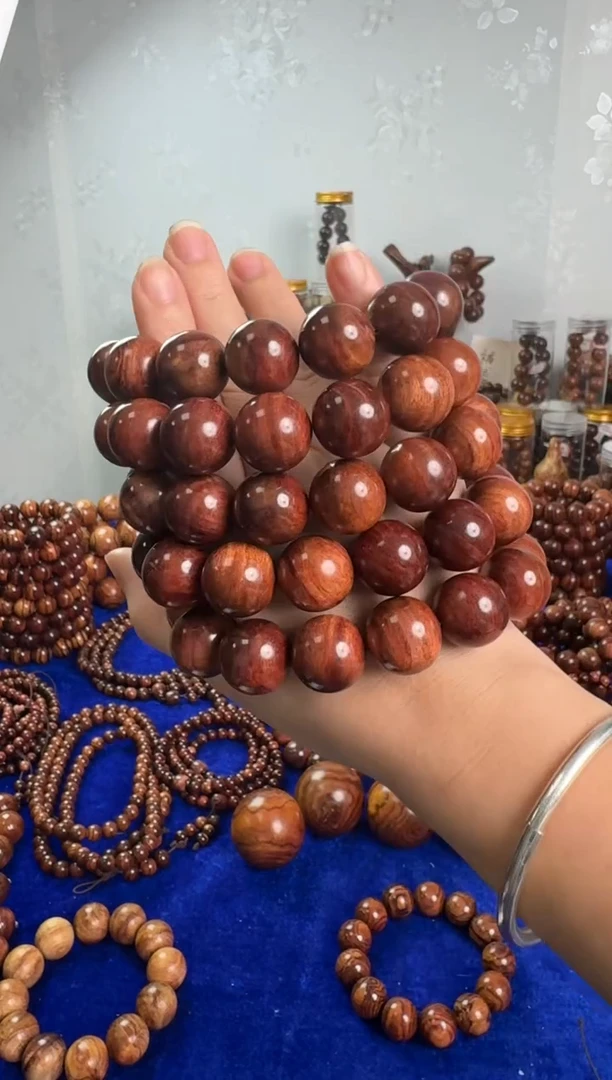 手串/手链黄花梨/降香黄檀66米1.8规格火山口油梨海黄手串