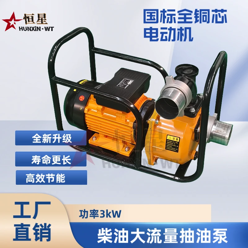 自吸抽油泵大流量高品质油罐车卸油泵电动导油泵220v抽水强劲神器