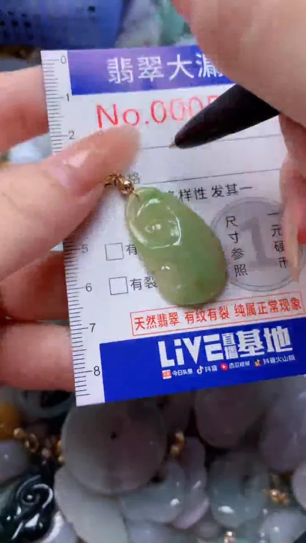 翡翠未镶嵌吊坠(不含链)5993