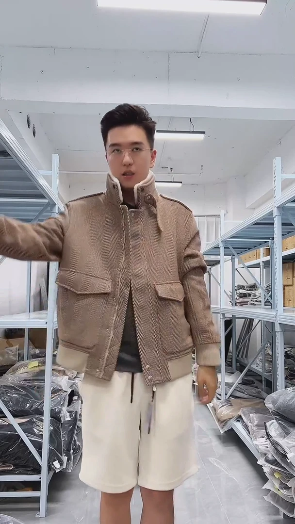 棉服外套4XL码男士商务休闲上衣A223