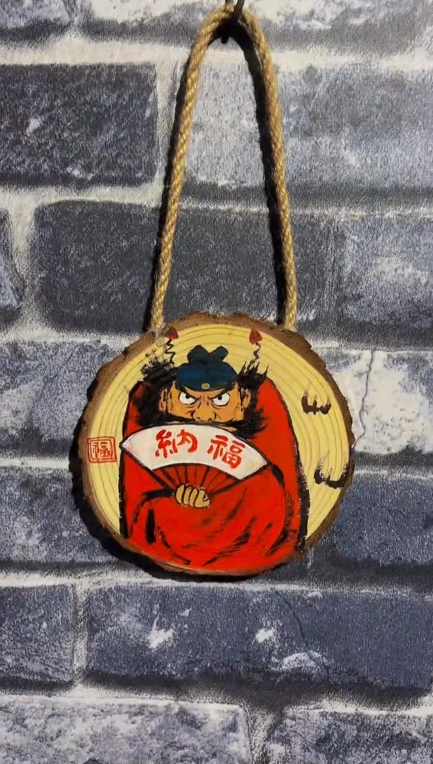 用****6风化老门板丙烯画