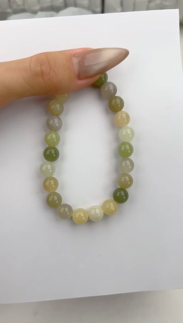 手链未镶嵌和田玉1颜色微差无瑕疵