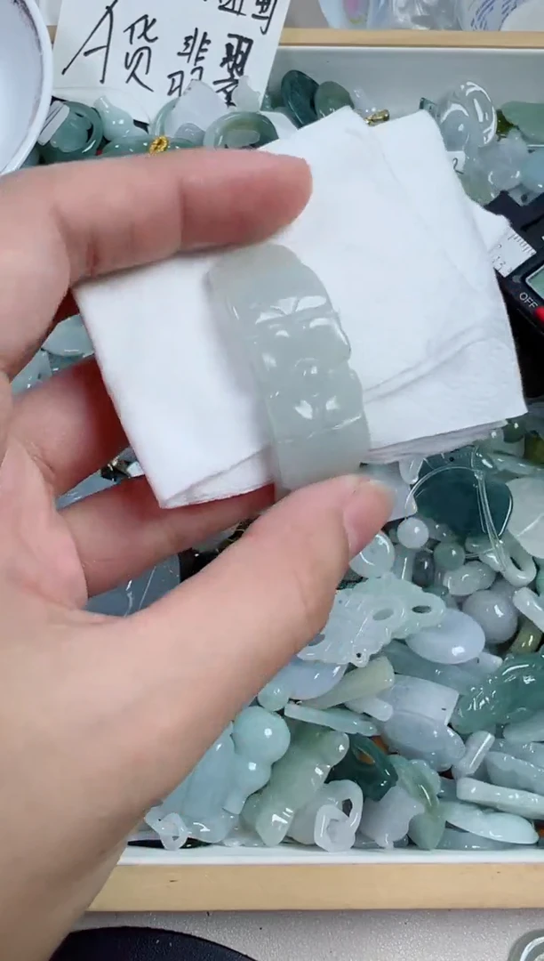 散珠翡翠412号链接，A货翡翠