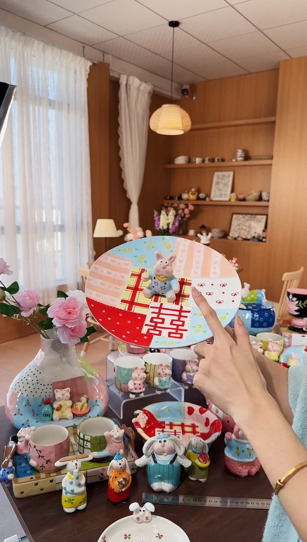 陶奢【POP兔-喜系列-点心盘