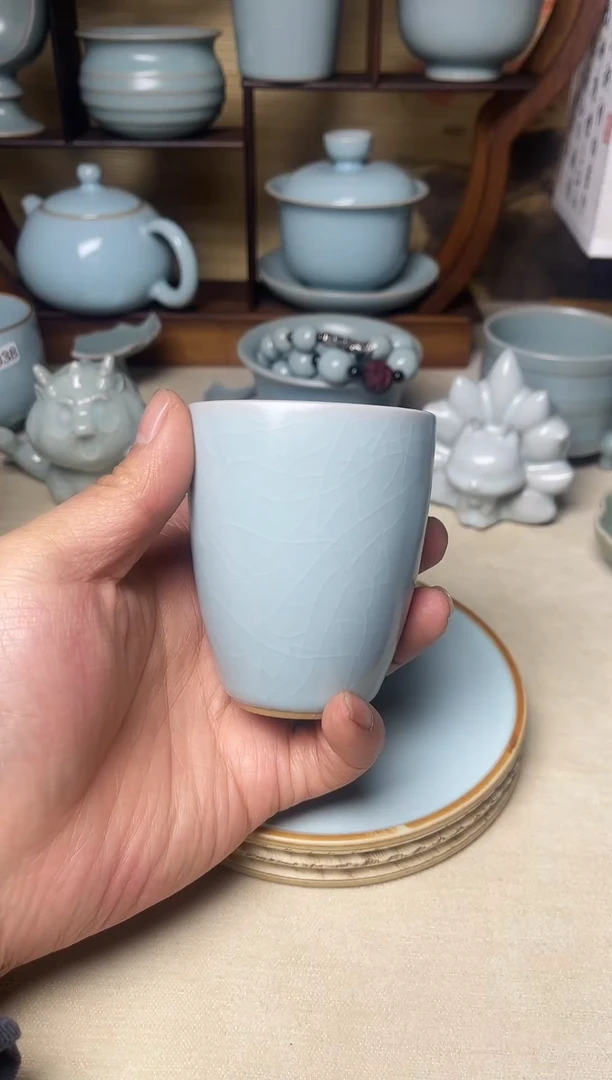 （孤品福利）全品无瑕仿古釉水缸杯