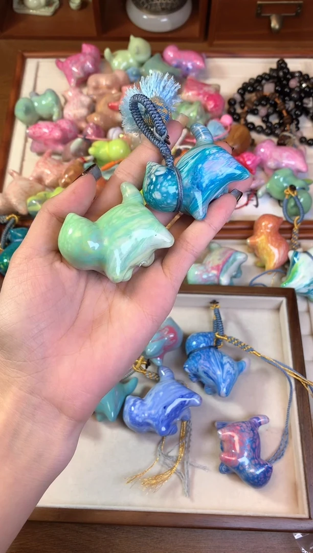 【闪购商品】大漆瓢漆猫猫两只装-包包挂