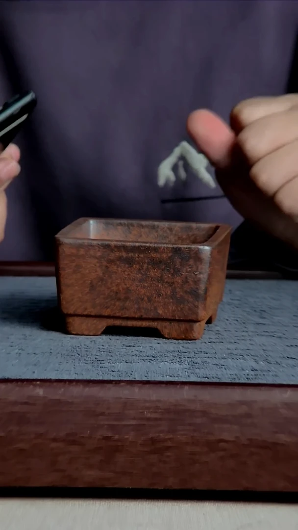 紫砂花盆7.5*4内径紫砂花盆