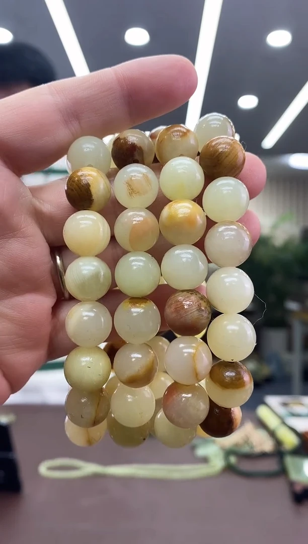 蛇纹石玉未镶嵌手串多样式发货随机发一