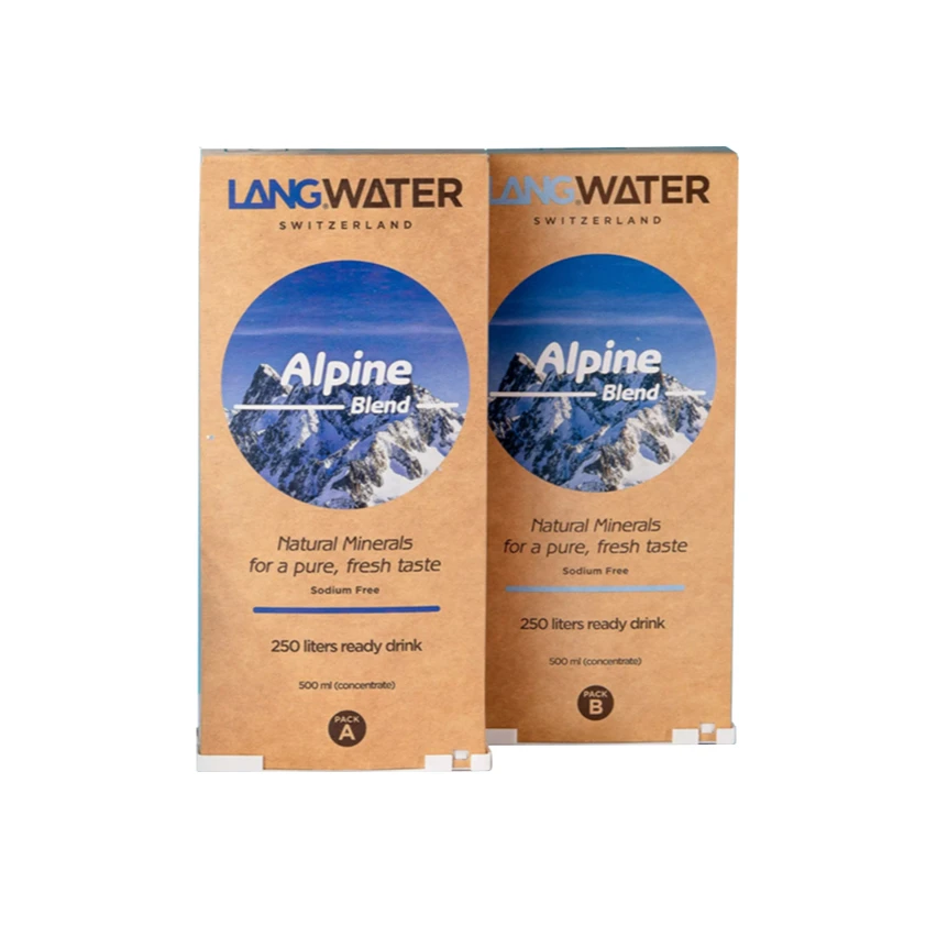 瑞士原装进口LANGWATER浪洱之泉阿尔卑斯AB矿物质盒可调矿物比例