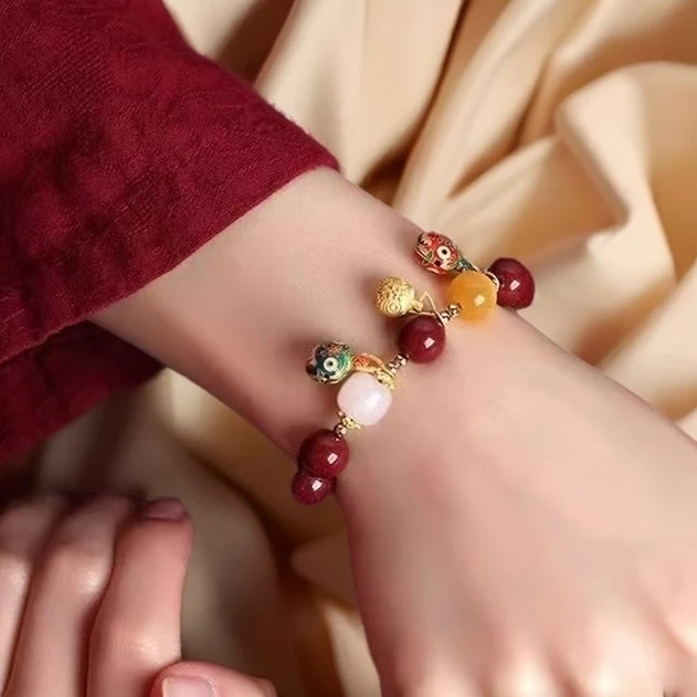 合金琉璃手链 吞金兽手串本命年民族风女款手链送闺蜜送节日礼物