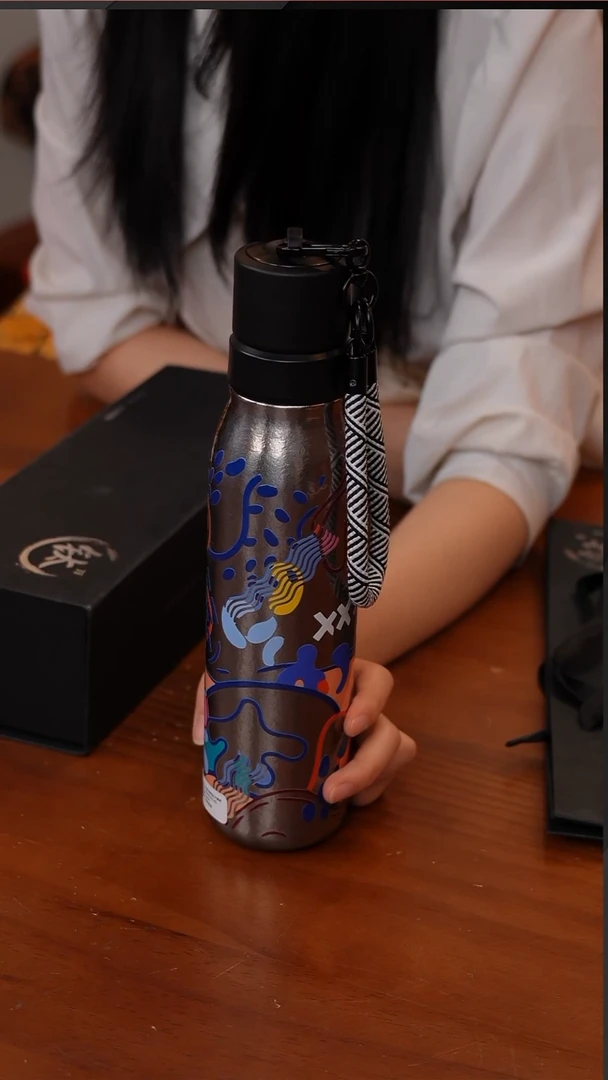 118-新款户外全纯钛保温杯骑行杯500ml