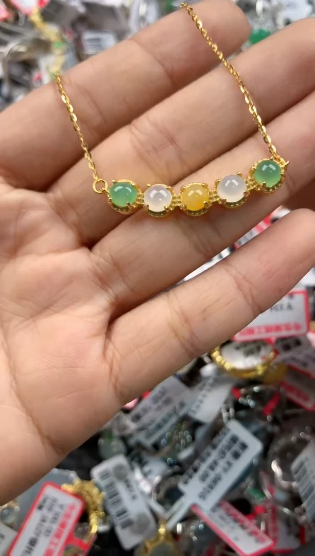 银S925镶嵌戒指翡翠8888-----4