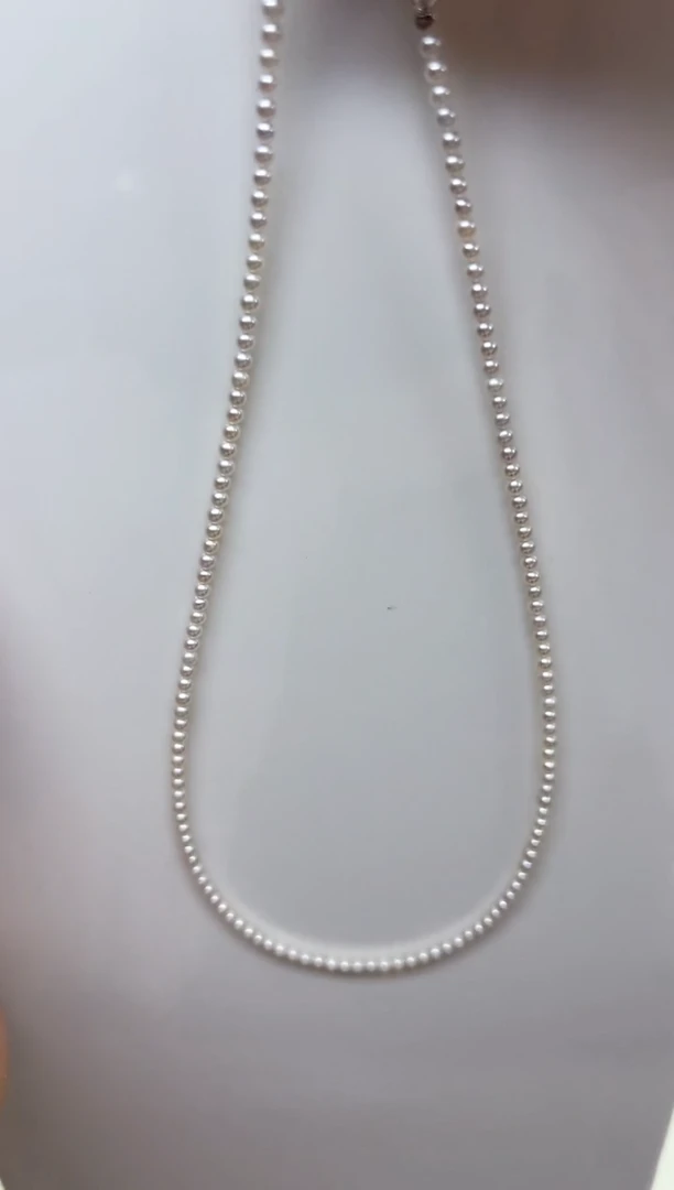 项链未镶嵌淡水珍珠白色近正圆2.5-3mm