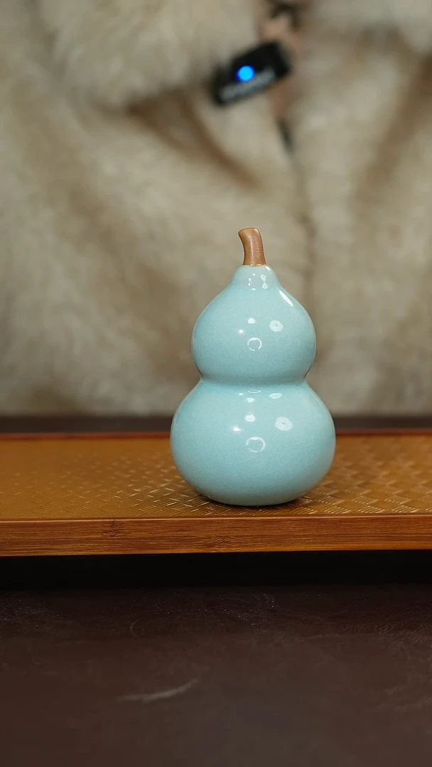 摆件陶原矿原釉汝宋汝瓷