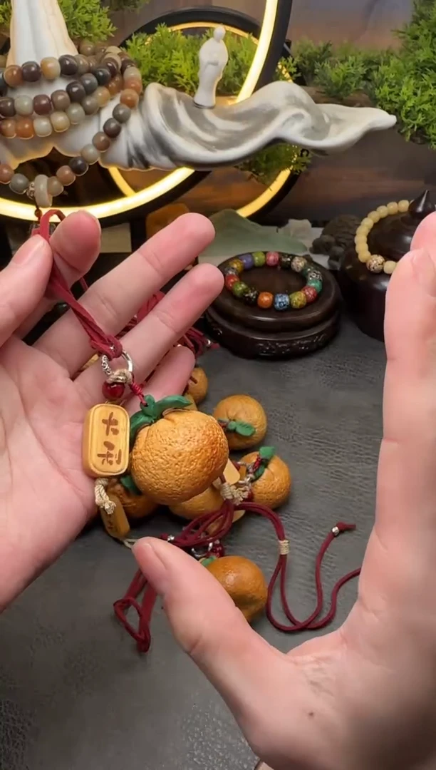 【闪购商品】破布木（黄金檀）手串/手链A874 黄金檀大桔大利 挂件