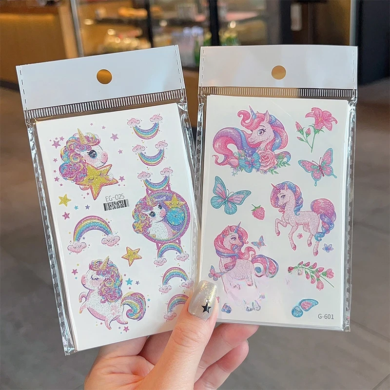 儿童卡通纹身贴男女童水转印贴纸防水持久幼儿园奖励贴画