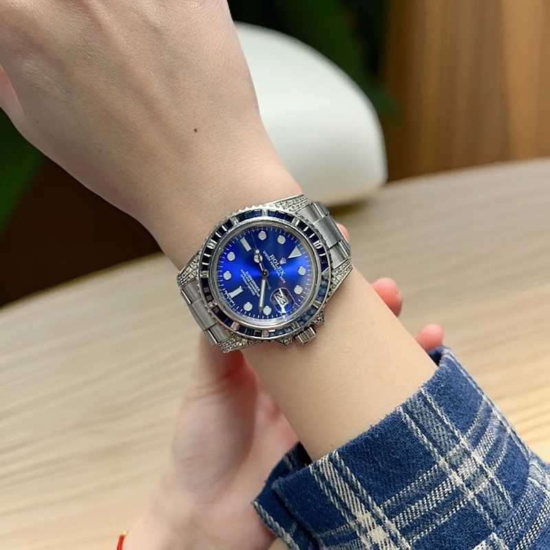 95新 Rolex/劳力士 40MM潜航者114060升级116659后镶钻 机械 中性