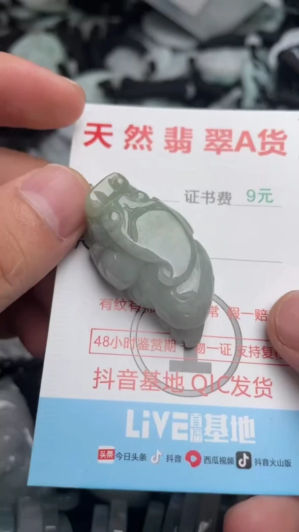 翡翠未镶嵌吊坠(不含链)1