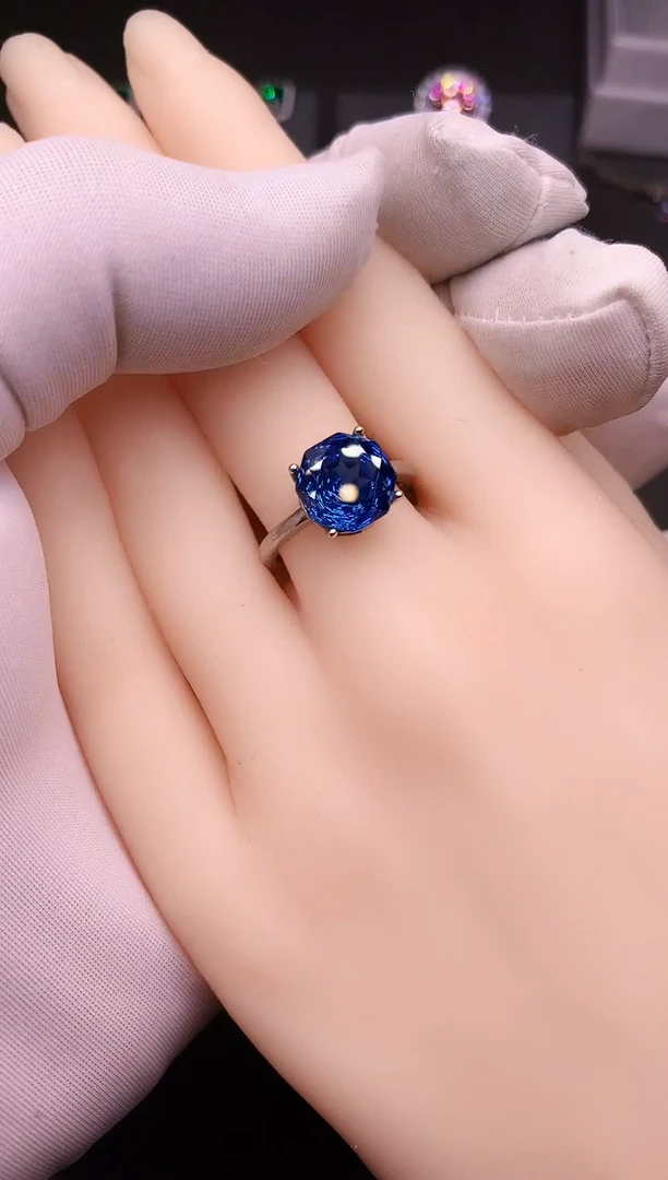 托帕石戒指银S925镶嵌·······