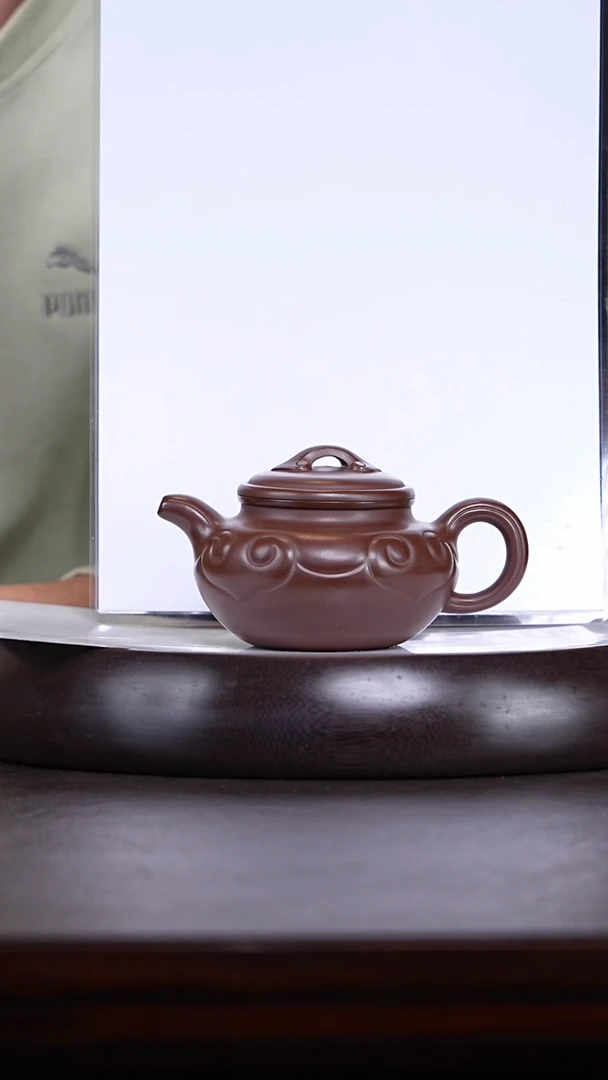 【闪购商品】紫砂茶壶蒋敏杰23-38 甲紫泥仿古如意