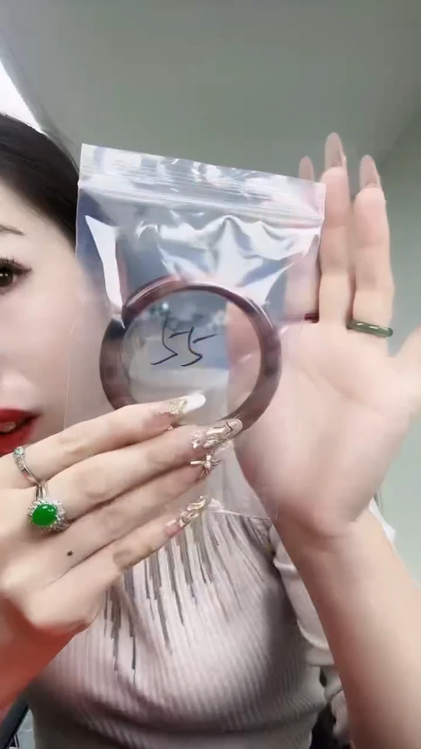 【闪购商品】石英质玉手镯未镶嵌金丝玉手镯59-61 圈口