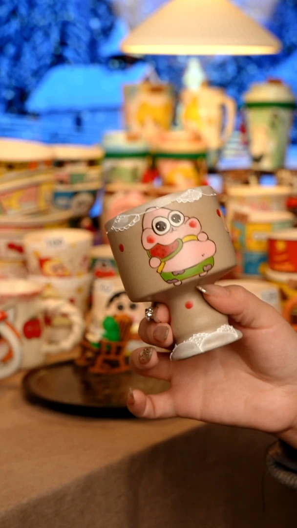 陶瓷051景德镇原创手作设计师款高温手工手绘