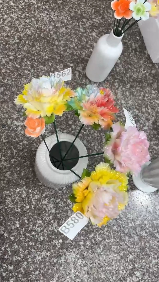 【闪购商品】陶瓷陶瓷花-牡丹4（一朵微瑕）