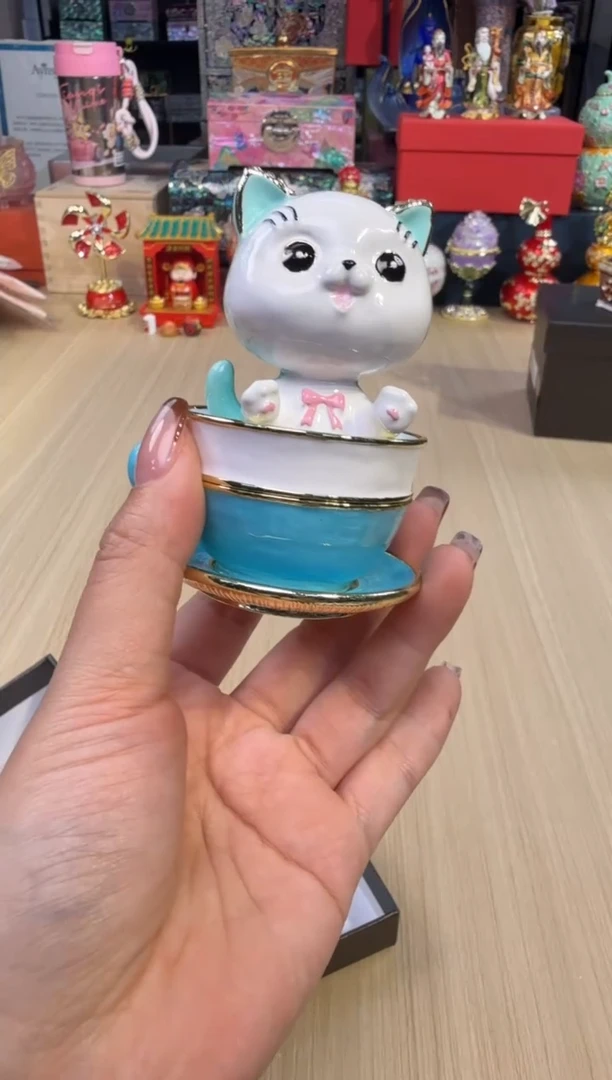 205七宝蓝色咖啡猫