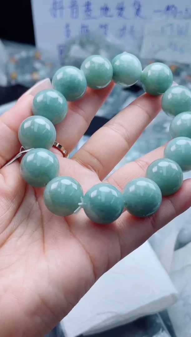 未镶嵌定制翡翠珠串