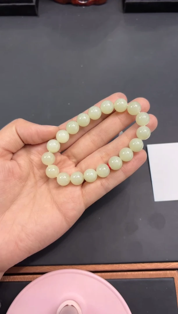 【闪购商品】和田玉手串未镶嵌且末微色差迪克兰卡10