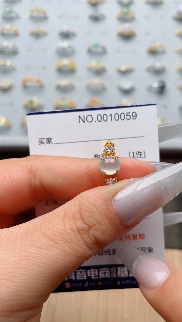 【闪购商品】翡翠戒指银S925镶嵌·